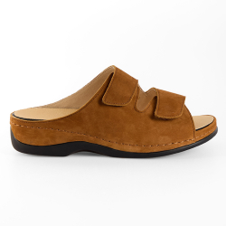 DTD-001 (цв.2-охра) Туфли летние открытые (2 ремня на велкро)