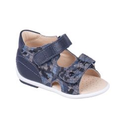 TW-139 (цв.22-синий камуфляж) Туфли (откр.нос,натур.кожа)