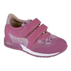 TW-435 (цв.17-малиново-розовый, 26) Полуботинки ортопедические малосложные, св.диоды