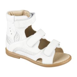 TW-176 (цв.4-бело-серебряный) Сандалеты ортопедические малосложные