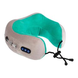 Массажная подушка д/шейно-воротниковой зоны, серо-зеленая KZ0558