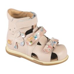TW-274 (цв.4-бежево-розовый) Сандалеты ортопедические малосложные