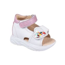 TW-141 (цв.4-бело-розовый, 21) Туфли (откр.нос,натур.кожа)