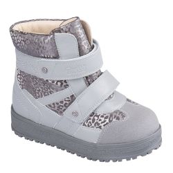 TW-542 (цв.6-серый леопард, 27) Ботинки (станд.задн., шерст.мех, съемн.стелька)