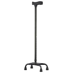 TN-141 Трость NOVA четырехопорная (с низким основанием, цвет черный)