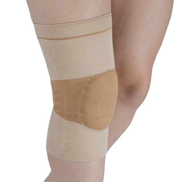 Бандаж компрессионный на коленный сустав на широкое бедро Т-8582/3 Evolution Silver (Т.44.82) 