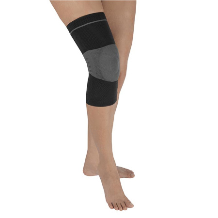 Бандаж компрессионный на коленный сустав на широкое бедро Т-8582/3 Evolution Silver (Т.44.82) 