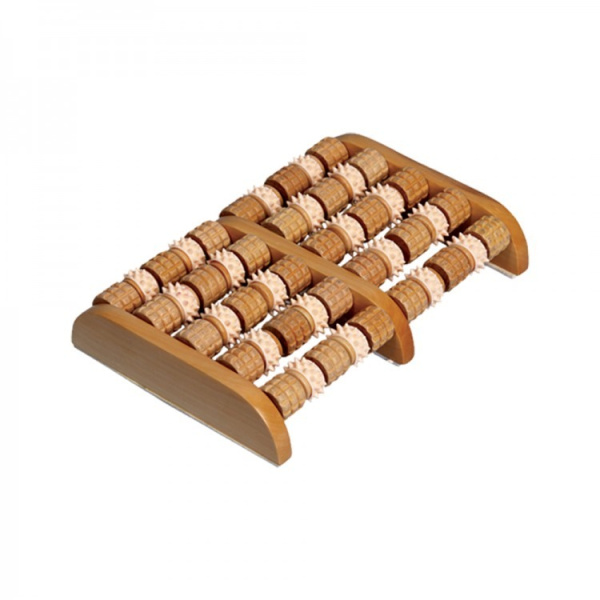 Массажер "Счеты зубчатые" для ног деревянный ER-1003  