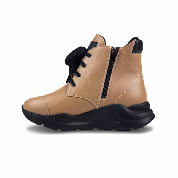 Ботинки женские утепленные на шнурках и молнии DTD-606-5  DOCTOR THOMAS