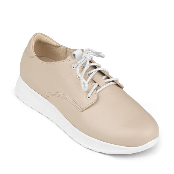 Полуботинки женские ортопедические со шнурками DTD-351-БЖ  DOCTOR THOMAS