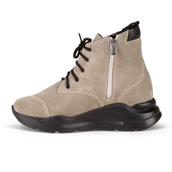 Ботинки женские утепленные на шнурках и молнии DTD-606-1  Dr. Thomas