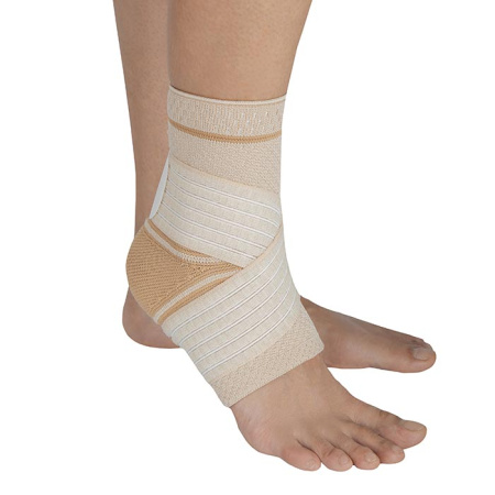 Бандаж компрессионный на голеностопный сустав со стяжкой Т-8683/3 Evolution Silver (Т.46.83) 